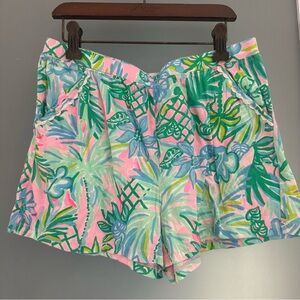 NWOT Lilly Pulitzer Jenesis Girls pull on Shorts
Pelican Pink Coconut Row